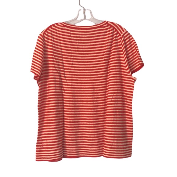 J.Crew Red Striped Cap Sleeve Sweater - Picture 2 of 7